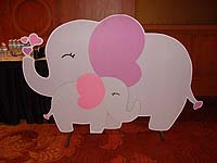 Elephant baby and mummy